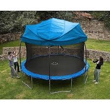 New Universal Blue Trampoline Canopy X2f Roof For All Major Brands Backyard Trampoline Trampoline Tent Backyard