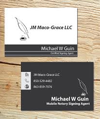 Notarial business cards business cards personalized with your name and professional qualifications have continued relevance in the economic landscape. Bold Serious Travel Business Card Design For Jm Maco Grace Llc By Alexandar Design 5410306