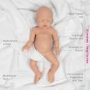 Paradise Galleries 14" Baby Rose Full body Silicone Girl Doll