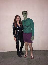Black And White Duos Halloween Couples Halloween Costume Hulk And Black Widow Avengers Adam Halloween Costume Crazy Halloween Costumes Top Halloween Costumes