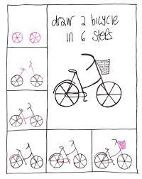 draw a bicycle in 6 simple steps einfache sachen zum zeichnen lettering zeichnen
