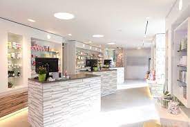 Organic Pharmacy Design Using Natural Stone Wood And Organic Materials A Light Fresh Touch To Give Salvia A Healthy Spirit Pharmacy Pharmacy Design Design