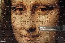 Mona Lisa Jigsaw Stock Photo