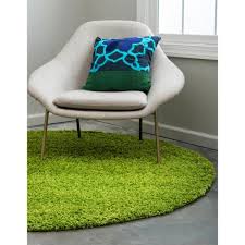 Outdoor rugs rugs rug deals online home decor stores green rug striped rug cool rugs rugs on carpet modern round rugs modern area rugs contemporary rugs area rug sizes buy. Unique Loom Solid Shag Grass Green 6 Ft Round Area Rug 3127903 The Home Depot