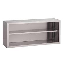 Be sure to ask for help when lifting and fitting if required. Gastro M Stainless Steel Open Wall Cabinet 80x40x60cm