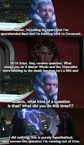 Not A Great Time To Call Ahsoka Prequelmemes Star Wars Jokes Star Wars Humor Star Wars Memes