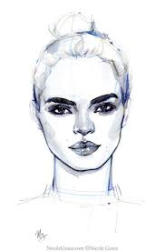 Luma Grothe Nicole Guice Fashion Illustration Face Fashion Illustration Watercolor Fashion Illustration