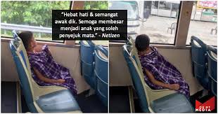 Berlinang air mata anakku sbb kena paksa. Semangat Yang Kuat Kanak2 Naik Bas Pegang Kain Selepas Bersunat