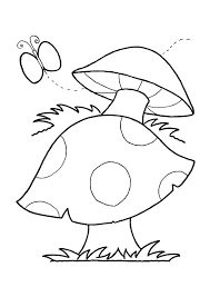 Free printable mushroom coloring page and download free mushroom coloring page along with coloring pages for other activities and coloring sheets. Parentune Free Printable Butterfly Mushroom Coloring Picture Assignment Sheets Pictures For Child