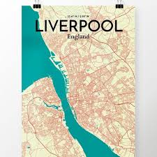 Founded in 2008, sound city was located in liverpool city centre venues, such as the kazimier. Ourposter Com Liverpool City Map Graphic Art Print Poster In Tricolor Wayfair Ca