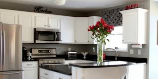white kitchen remodel with painted cabinets