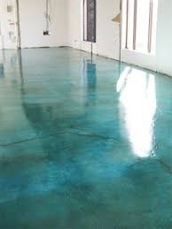 Basement Floor Stained Polished Concrete Diy Concrete Stain Diy Staining Flooring