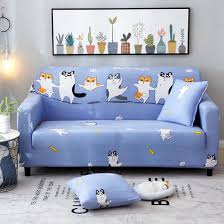 Pull the fabric evenly over the sofa, and push white sponge cylinders in spaces between the cushions, shaping the cover to the. China Meeting Or Bed Room Sofa Cover For 3 Cushion Couch Recliner Loveseat And Chair China Sofa Cover And Sofa Protector Price