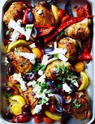 Simple And Incredibly Tasty Greek Style Chicken Traybake Recipe Daily Cooking Recipes Recipes Tray Bake Recipes Greek Recipes