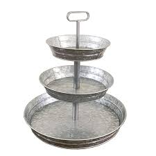 5 out of 5 customer rating. 3 Tier Galvanized Metal Stand Servin Tray Galvanized Decor Products Manufacturer For Home And Garden