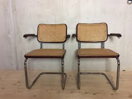 Thonet S 32 Paar Freischwinger Mit Armlehnen Von Marcel Breuer Designklassiker Freischwinger Stuhl Design Freischwinger Stuhle