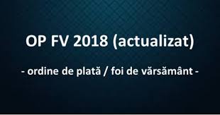 Ordin de plată/foi de vărsământ (opfv 2021) aplicaţie pentru prelucrarea asistată, validarea şi listarea ordinelor de plată/foi de vărsământ conform omfp nr. Op Fv 2019 Anaf Ordine De PlatÄƒ Foi De VÄƒrsÄƒmant Theexperts Ro