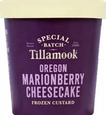 If you're going to go all the way to the freezer for this, the least we could do is . Tillamook Special Batch Oregon Marionberry Cheesecake Frozen Custard 15 5 Fl Oz Fred Meyer