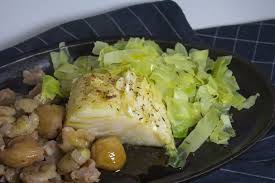 Paves De Morue Rotis Aux Chataignes Line Lisbonne Et Cie Recette Morue Plats Reconfortants Plat Principal