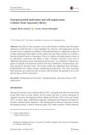 © © all rights reserved. Pdf Entrepreneurial Motivation And Self Employment Evidence From Expectancy Theory