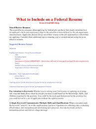 A federal resume sample that gets jobs. What To Include On A Federal Resume Bop