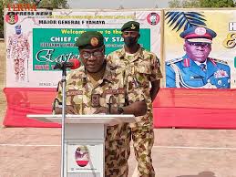 The general officer commanding (goc), 1 division, nigerian army, major general farouk yahaya, says warfare is increasingly becoming complex due to changes in nature of threats and advancement in technology. Mc03kjdsvfaqqm