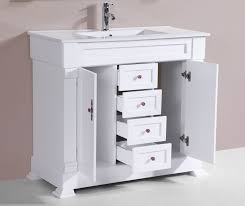 The image above features the popular villeroy and boch subway 2.0 bathroom sink unit. 40 Balboa White Single Traditional Bathroom Vanity With Integrated Sink Walmart Com Walmart Com