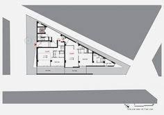 Triangle house with three level atrium. 11 Triangle Houses Ideas Triangle House Architecture House Design