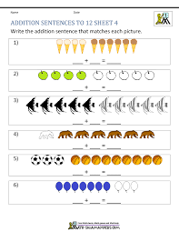 first grade addition worksheets