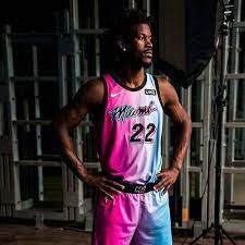 The heat looked over nike's proposals, which included one jersey featuring a palm tree print, and politely sent them back. Miami Heat On Instagram Y All Keep Asking To See Jimmybutler In Viceversa Miami Heat Basketball Heat Basketball Miami Heat
