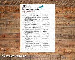 There was something about the clampetts that millions of viewers just couldn't resist watching. The Real Housewives Tagline Game Housewives Tagline Quiz Etsy In 2021 Real Housewives Housewife Bridal Shower Games