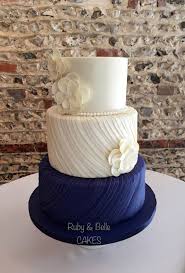Beautiful Silk Pleats Wedding Cake Design In Navy Ivory We Love This Cake Wedding Cake Designs Fondant Wedding Cakes Chocolate Wedding Cake
