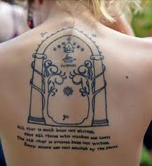 I Love The Image Of The Gates Of Moria And Aragorn S Poem Still Gives Me Goose Bumps Lord Of The Rings Tattoo Tattoos Tolkien Tattoo