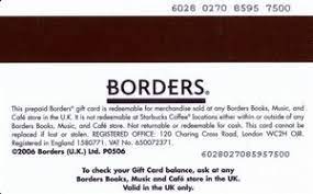 Inc.the visa gift card can be used everywhere visa debit cards are accepted in the us. Gift Card Gift Bordders Borders United Kingdom Of Great Britain Northern Ireland Borders Col Uk Bord 0603