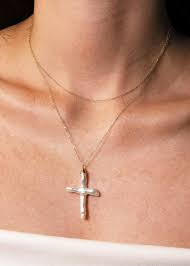 Pearl Cross Necklace