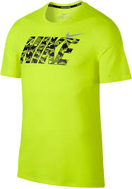 Black And Lime Green Nike Shirt Mens Nike Men S Breathe Print Logo Running T Shirt Nike Clothes Mens Nike Men Running Tshirts