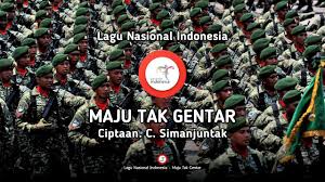 Ada bermacam tanda tempo, misalnya: Maju Tak Gentar Lirik Lagu Nasional Indonesia Youtube