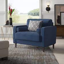 The classic sofa bed boasts a stunning modern look with all the convenience of a sleeper. Navy Blue Chair Wayfair