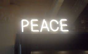 Peace Neon Sign The Manchester Museum Neon Words Neon Signs Neon Lighting
