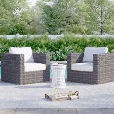 Transform any outdoor space into your own personal oasis, with beautiful new patio furniture from costco. Sol 72 Outdoor Eldora Patio Chair With Cushions Reviews Wayfair