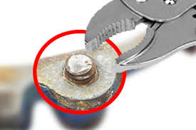 Pick up your hammer and use it to strike the rusted bolt you want to remove. How To Remove A Broken Bolt With Vise Grips 46 Steps Wg