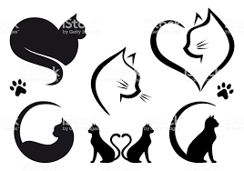 Cat Logo Design Vector Set Royalty Free Domestic Cat Stock Vector In 2020 Cat Logo Design Cat Silhouette Tattoos Cat Tattoo Designs