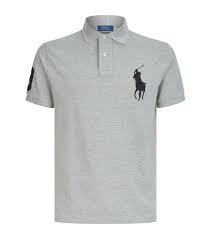 Ralph Lauren grey Big Pony Logo Polo Shirt | Harrods UK