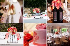 Coral and gold is a bright color combination that works at any time of year. Estancia La Jolla Pink And Coral Wedding Colors Jennifer Dery Photography