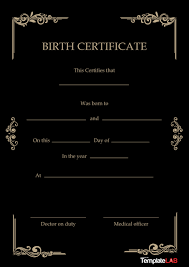 New collection solutions request letter format fake birth. 15 Birth Certificate Templates Word Pdf á… Templatelab