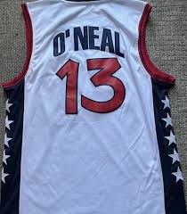 vintage usa ONeal white USA Basketball 1996 jersy