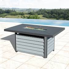 What is a fire pit table? Borealis Kilis Aluminum Propane Fire Pit Table Walmart Com Walmart Com