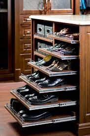 Save time searching for shoes by organizing your collection in one dedicated storage space. Pull Out Shoe Rack Traditional Closet Toronto By Organized Interiors Houzz