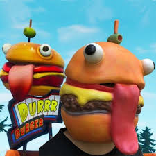 When the new 'durr burger' skin dropped, a fan donated and asked tfue if he'd finally buy a skin subscribe for more rocketzer0! Fortnite Durrr Burger Mask Cosplay Costume Costume Party World
