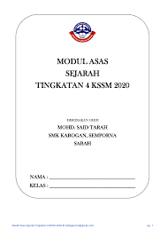 This is an online quiz called sejarah tingkatan 4 bab1. Modul Asas Sejarah T4 Kssm 2020 B4 Flip Ebook Pages 1 5 Anyflip Anyflip